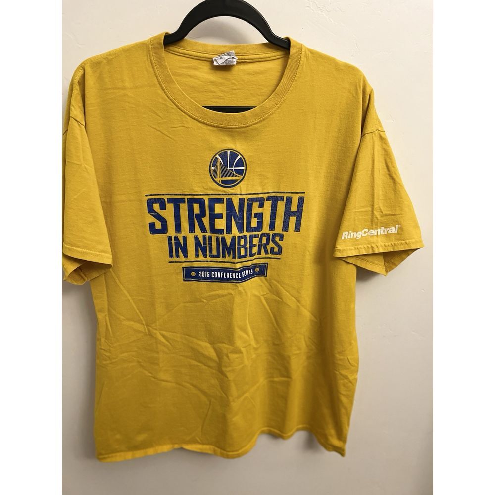 Adult Golden State Warriors 2015 Conference Semis Gold XL Tshirt
